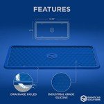 Rightcar Solutions Silicone License Plate Frame | The Original Premium Grade Silicone Car Plate Frame | Rust Proof, Rattle Proof, Weather Proof License Plate Holder (Blue)