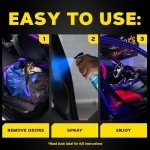 Meguiar’s Air Re-Fresher Odor Fighting Spray - New Car Scent - Convenient Car Air Freshener that Instantly Fights Odors and Leaves Behind a Long-Lasting New Car Scent, 8 Oz Trigger Spray