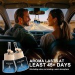 Car Air Freshener Hanging 2 Pack Diffuser - Amber Vanilla Fragrance Oil Air Diffuser for Car, 45+ days Long Lasting Fragrance, Two 0.27 FL OZ/8ML Made in USA