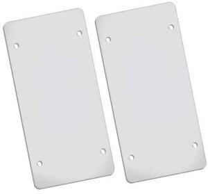 Flat Clear License Plate Cover 2 Pack of Heavy Duty Shields Ubreakable