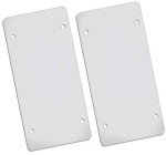 Flat Clear License Plate Cover 2 Pack of Heavy Duty Shields Ubreakable