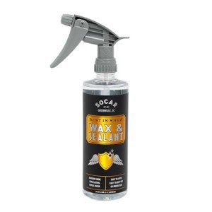 Socar Best-in-Show Car Wax and Sealant, UV Protectant. Professionnal Grade for Cars, SUV, Trucks, RV, Motorcycles, Boats. Protective Layer for Scratches & Wear, Bugs, Birds, & Pollen, 16 oz