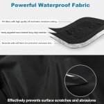 Joroamp Camper Tire Covers 4 Pack, RV Trailer Wheel Tire Cover Travel Boat Trailer Tire Covers Accessories for Trucks Storage, SUV, Jeep, Outside Tyre Cover Fits Tire Diameters 27-29 Inches(Black)