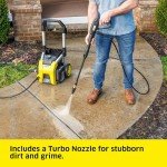 Kärcher Pressure Washer K1700, 3 Spray Nozzles, Detergent Tank, For Cars, Driveways, Siding, Patios, 2125 max. PSI, 1.46 max. GPM