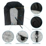 Joroamp Camper Tire Covers 4 Pack, RV Trailer Wheel Tire Cover Travel Boat Trailer Tire Covers Accessories for Trucks Storage, SUV, Jeep, Outside Tyre Cover Fits Tire Diameters 27-29 Inches(Black)