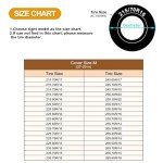 Joroamp Camper Tire Covers 4 Pack, RV Trailer Wheel Tire Cover Travel Boat Trailer Tire Covers Accessories for Trucks Storage, SUV, Jeep, Outside Tyre Cover Fits Tire Diameters 27-29 Inches(Black)