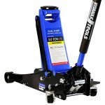 PULLAFUN 3 Ton Low Profile Floor Jack Capacity 6600 lbs with Dual Piston,Steady Steel Quick Lift Pump (Lift Pump 3.3"-19.7")