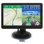 GPS Navigator for Car Truck RV, Latest 2025 Map(Free Lifetime Updates) 7 inch Touch Screen Car GPS, Support Voice Turn Direction Guidance/Speed and Red Light Warning/Custom Truck Routing