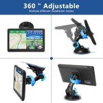 GPS Navigator for Car Truck RV, Latest 2025 Map(Free Lifetime Updates) 7 inch Touch Screen Car GPS, Support Voice Turn Direction Guidance/Speed and Red Light Warning/Custom Truck Routing