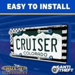 Cruiser Accessories 19130 Daisy License Plate Frame, Chrome/Painted