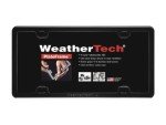 WeatherTech PlateFrame, Weather-Resistant Low Profile Protective License Plate Frame- Black (No Cover)