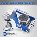 TONDA Floor Jack, Low Profile 2 Ton Hydraulic Aluminum and Steel Car Jack with Dual Pump System, Rapid Lift, Blue