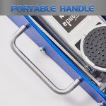 TONDA Floor Jack, Low Profile 2 Ton Hydraulic Aluminum and Steel Car Jack with Dual Pump System, Rapid Lift, Blue