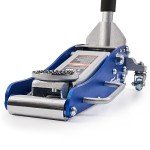 TONDA Floor Jack, Low Profile 2 Ton Hydraulic Aluminum and Steel Car Jack with Dual Pump System, Rapid Lift, Blue