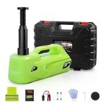 Simtamy Electric Car Jack 5Ton 12V Hydraulic Car Jack Lift (Lifting Range: 6.1~17.7 inch) Built-in Safety Hammer, and LED Light for SUV MPV Sedan Truck Change Tires Garage Repair