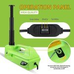 Simtamy Electric Car Jack 5Ton 12V Hydraulic Car Jack Lift (Lifting Range: 6.1~17.7 inch) Built-in Safety Hammer, and LED Light for SUV MPV Sedan Truck Change Tires Garage Repair