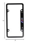 BMW Black Stainless Steel License Frame with M Logo
