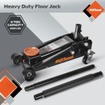 AV Steel 3 Ton Heavy Duty Hydraulic Floor Jack for Car (6600 lbs) With Single Piston Pump, Quick Lift, Lifting Range 5.5'' to 18.5''