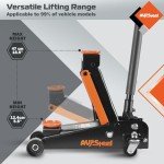 AV Steel 3 Ton Heavy Duty Hydraulic Floor Jack for Car (6600 lbs) With Single Piston Pump, Quick Lift, Lifting Range 5.5'' to 18.5''