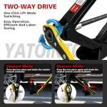 YATOINTO 2 Ton/4400 LBS Scissor Jack | 2 PCS Car Jack Tire Changing Kit, Portable Tyre Changer Set Includes Black Scissor Jack, Ratchet Wrench