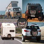 Spare Tire Cover Raccoon Wheel Tire Cover Waterproof Sun Protection Universal Fit for Trailers Rv SUV Truck Camper Travel 15 Inch