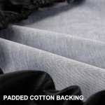 Moonet Spare Tire Cover for RV Trailer,Waterproof PVC Faux Leather Wheel Cover with American Flag Fit for Truck,Trailer,RV,SUV,Camper and Most Vehicle (Black-Grey, for Tire Diameter 30"-32")