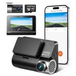 70mai 4K Dash Cam Front and Rear with STARVIS, Built in 5GHz WiFi & GPS Car Camera, Super Night Vision, ADAS, 3'' IPS Screen, 24H Parking Mode, Time-Lapse, Loop Recording, with 128GB Card