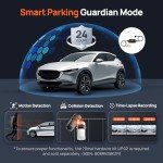 70mai 4K Dash Cam Front and Rear with STARVIS, Built in 5GHz WiFi & GPS Car Camera, Super Night Vision, ADAS, 3'' IPS Screen, 24H Parking Mode, Time-Lapse, Loop Recording, with 128GB Card