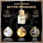 Urban Naturals Car Air Freshener Diffuser 1 Pack - Ocean Mist & Sea Salt Scent, 45+ Days Long Lasting Fragrance, Made in USA, Glass & Wood, Hanging Design + Vent Cip, Easy to Use