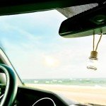 Urban Naturals Car Air Freshener Diffuser 1 Pack - Ocean Mist & Sea Salt Scent, 45+ Days Long Lasting Fragrance, Made in USA, Glass & Wood, Hanging Design + Vent Cip, Easy to Use