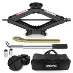 IMAYCC Car Jack 2.5 Ton/5512 lbs Universal Scissor Jack With Rubber Pad, Portable Tire Changing Kit With Lug Wrench, Emergency Kit for Sedan SUV MPV