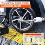 IMAYCC Car Jack 2.5 Ton/5512 lbs Universal Scissor Jack With Rubber Pad, Portable Tire Changing Kit With Lug Wrench, Emergency Kit for Sedan SUV MPV