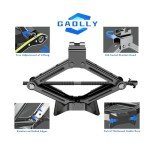 GAOLLY Scissor Jack - 2 Ton (4409 lbs) Car Emergency Kit with Lug Wrench, Tire Changing Kit for Sedan, Coupe, SUV, MPV