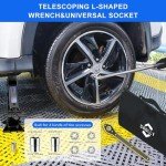 GAOLLY Scissor Jack - 2 Ton (4409 lbs) Car Emergency Kit with Lug Wrench, Tire Changing Kit for Sedan, Coupe, SUV, MPV