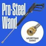 Westinghouse ePX3500 Electric Pressure Washer, 2500 Max PSI 1.76 Max GPM with Anti-Tipping Technology, Onboard Soap Tank, Pro-Style Steel Wand, 5-Nozzle Set, for Cars/Fences/Driveways/Home/Patios