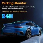 NLIEOPDA Dash Camera Front and Inside, 3.16inch Dash Cam 1080P, G Sensor HD Night Vision Loop Recording Wide Angle Car DVR (1)