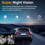 NLIEOPDA Dash Camera Front and Inside, 3.16inch Dash Cam 1080P, G Sensor HD Night Vision Loop Recording Wide Angle Car DVR (1)