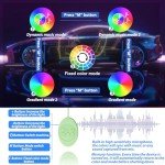 Soft Car Floor Mats With Led Strip Light, Universal Fit Black Automotive Carpet, App Control Interior Car Lights Floor Mats, Anti-Slip Waterproof RGB Car Decor Accessories For SUV, Trucks, Sedan,Jeeps