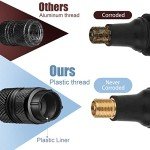 Tire Valve Stem Caps for Car Tires Air Caps Cover 8 Pack Corrosion Resistant Premium Alloy Leak-Proof Universal for SUV Truck Motorcycle Bike Black