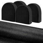 Tuszom Waterproof Anti-UV Tire Protectors 4 Pack - Tearproof 900D Solution-Dyed Tearproof Windproof Tire Covers for RV, Trailer,Camper,Truck,Cars,Jeeps,Vans,SUV (Universal Fits 23.5-25.75 inch)