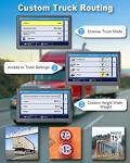 OHREX GPS Navigator for Car, Truck GPS Commercial Drivers 2025, Trucker GPS of Semi Turck, Lifetime Free Maps Updates, with 7 inch Touch Screen, Spoken Driver Alerts