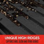 Motor Trend FlexTough™ Advanced Black Rubber Car Floor Mats – Heavy Duty Trim to Fit All Weather Floor Mats for Cars Truck SUV - Automotive Car Interior Floor Liner Protection - Universal Fit