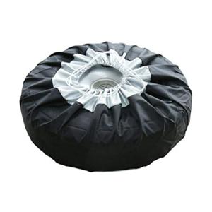 EKDJKK Car Black Sliver 13-19'',17-22'' Spare Tire Tyre Wheel Cover Bag with Carrying Handles ote Car Wheel Protector Storage Bag (80cm)