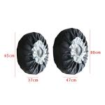 EKDJKK Car Black Sliver 13-19'',17-22'' Spare Tire Tyre Wheel Cover Bag with Carrying Handles ote Car Wheel Protector Storage Bag (80cm)