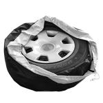 EKDJKK Car Black Sliver 13-19'',17-22'' Spare Tire Tyre Wheel Cover Bag with Carrying Handles ote Car Wheel Protector Storage Bag (80cm)