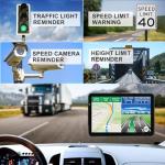 Aonerex GPS Navigation for Car Truck Navigator Latest Maps 7 Inch Touch Screen Vehicle GPS Commercial Trucker Navigation Voice Speeding Warning Free Lifetime Update of World Maps