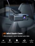 galphi 4K Dash Cam Front, Built-in 5G WiFi, 64GB Card Included, Dash Camera for Cars, Mini Dashcam with Super Night Vision, Loop Recording, G-Sensor, 24 Hours Parking Monitor, Support 256GB Max