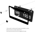 Custom License Plate Frames, Personalized License Plate Frames with Text Logo Image,Customized Aluminum Metal Car Tag Holder Funny Gifts for Women Men, 2 Holes