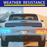 Crossarctic Black Silicone License Plate Frames, 2 Pack License Plate Holder Bracket Without Obstruction, Universal License Plate Cover | Rust-Proof, Anti-Rattle, Weather-Proof for US Car