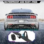 2 Pack License Plate Frames, 2 Holes Matte Black License Plate Frame,Aluminum License Plate Holder with Free Screws Fasteners Caps and Tool